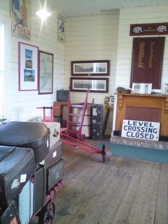 Glenmark Railway  Station interior, Weka Pass Railway, North Canterbury