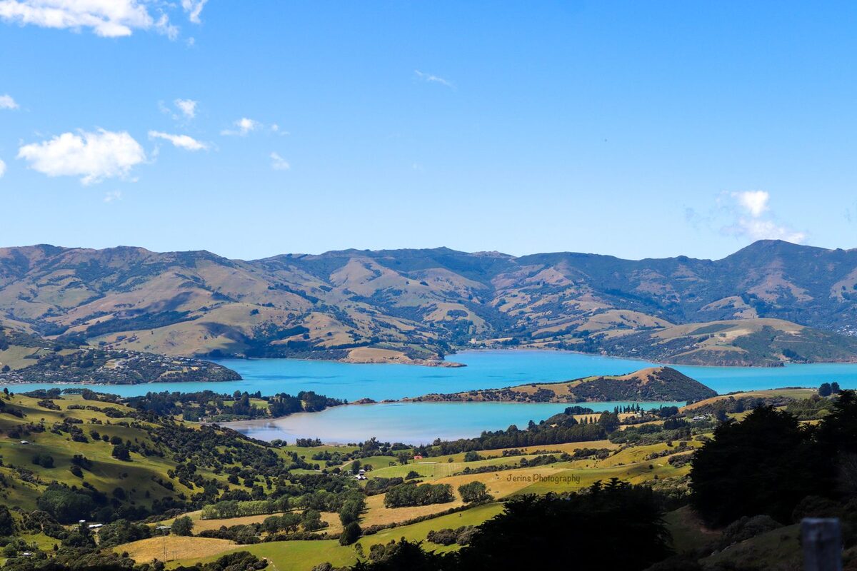 Akaroa harbour, Banks Peninsula, New Zealand