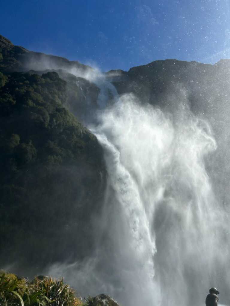 Earland Falls one of the tallest waterfalls in New Zealand on the Routeburn Track Fiordland